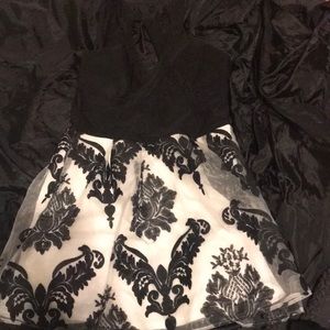 Black and white dress